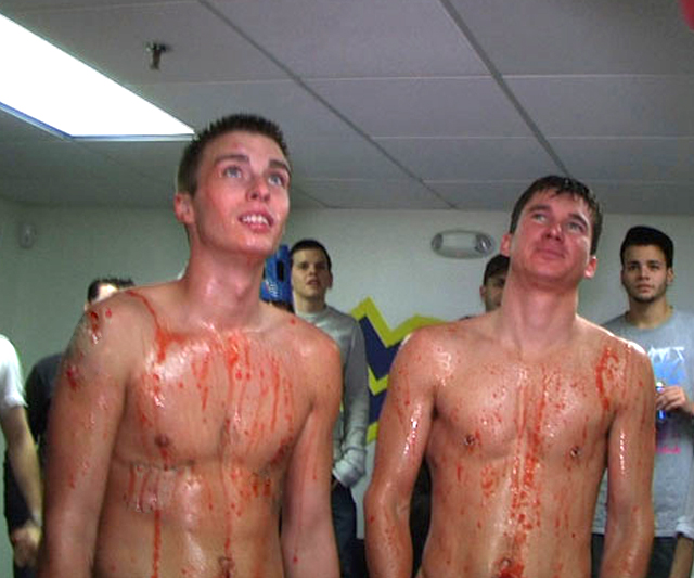 Oiled up guys